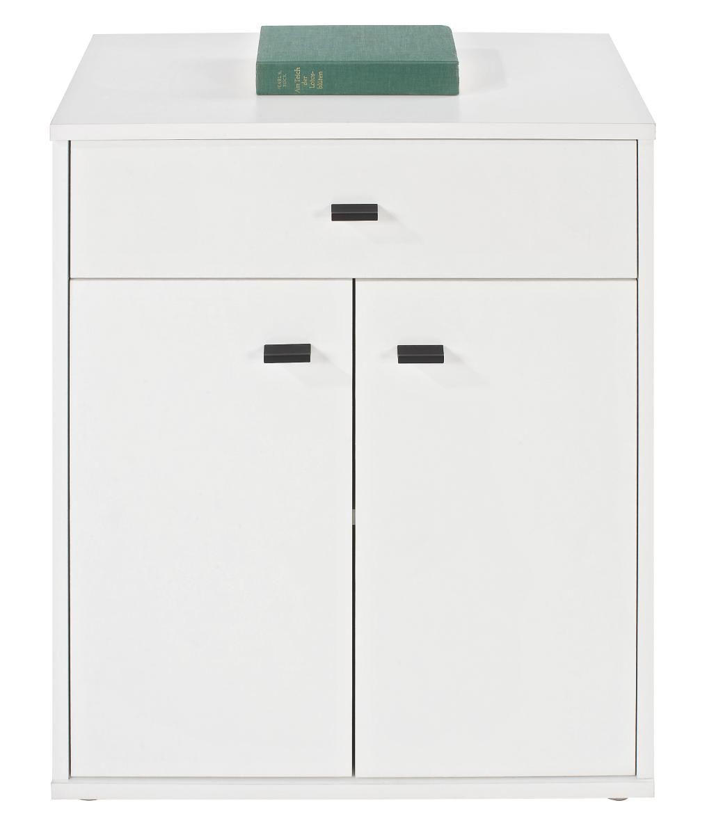 Kommode B 60 cm Boni, Boni  in 60/70/30 cm  - Schwarz/Weiß, MODERN, Holzwerkstoff/Kunststoff (60/70/30cm) - Boxxx