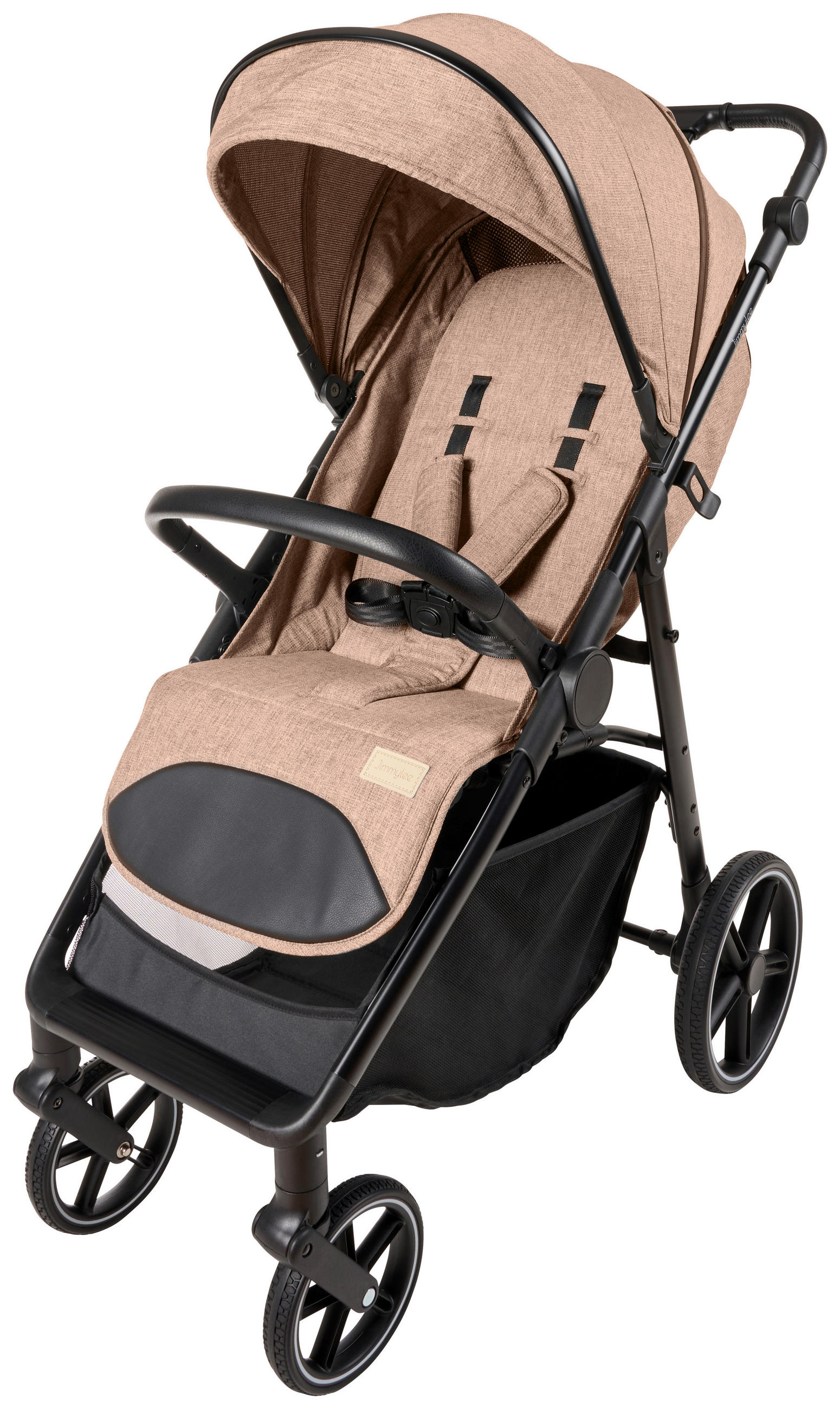 BUGGY  - Beige/Schwarz, Trend, Kunststoff/Textil (55/56/107cm) - Jimmylee