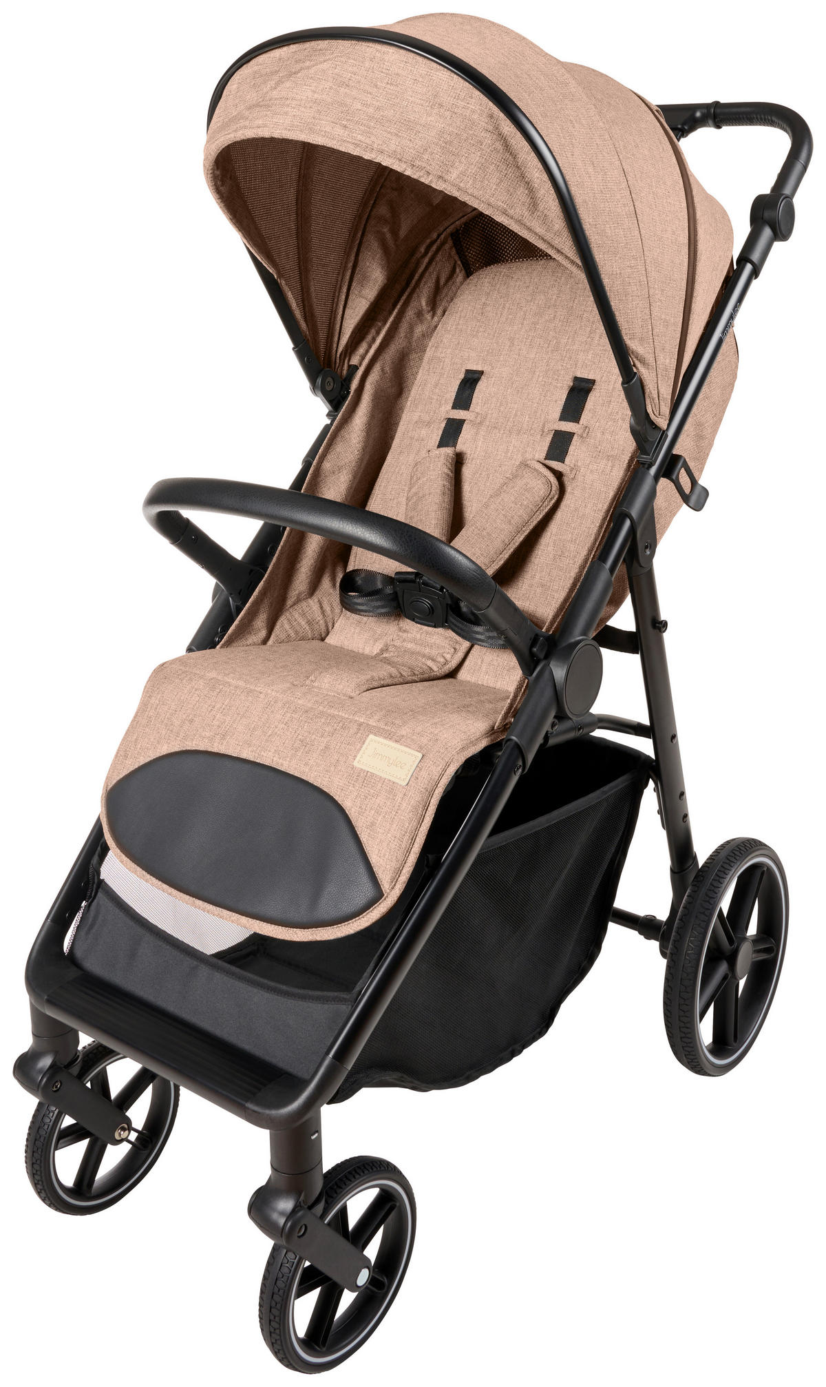 BUGGY  - Beige/Schwarz, Trend, Kunststoff/Textil (55/56/107cm) - Jimmylee