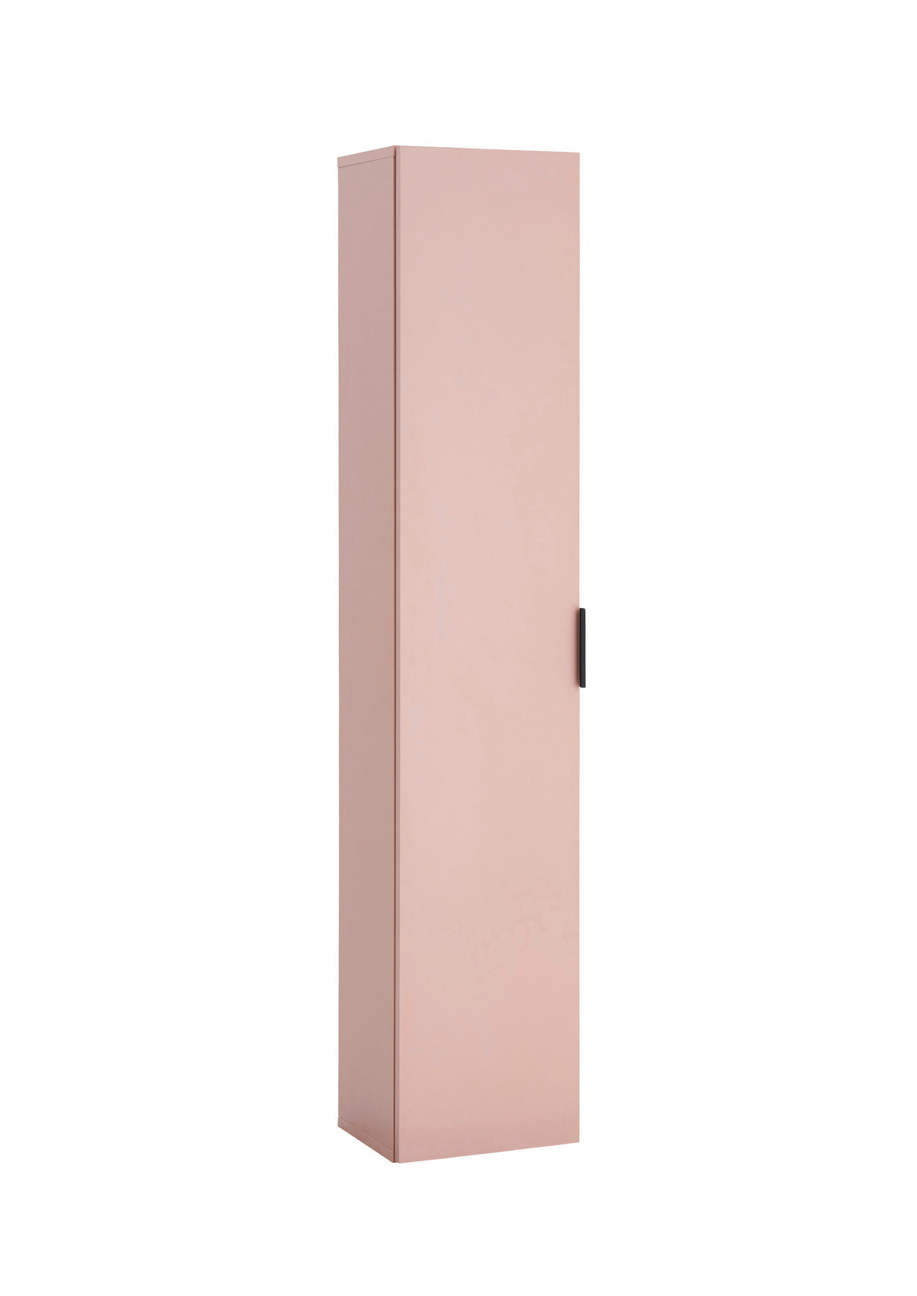 HOCHSCHRANK 30/150/25 cm  - Schwarz/Rosa, Trend, Holzwerkstoff/Metall (30/150/25cm) - MID.YOU
