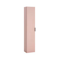 HOCHSCHRANK 30/150/25 cm  - Schwarz/Rosa, Trend, Holzwerkstoff/Metall (30/150/25cm) - MID.YOU