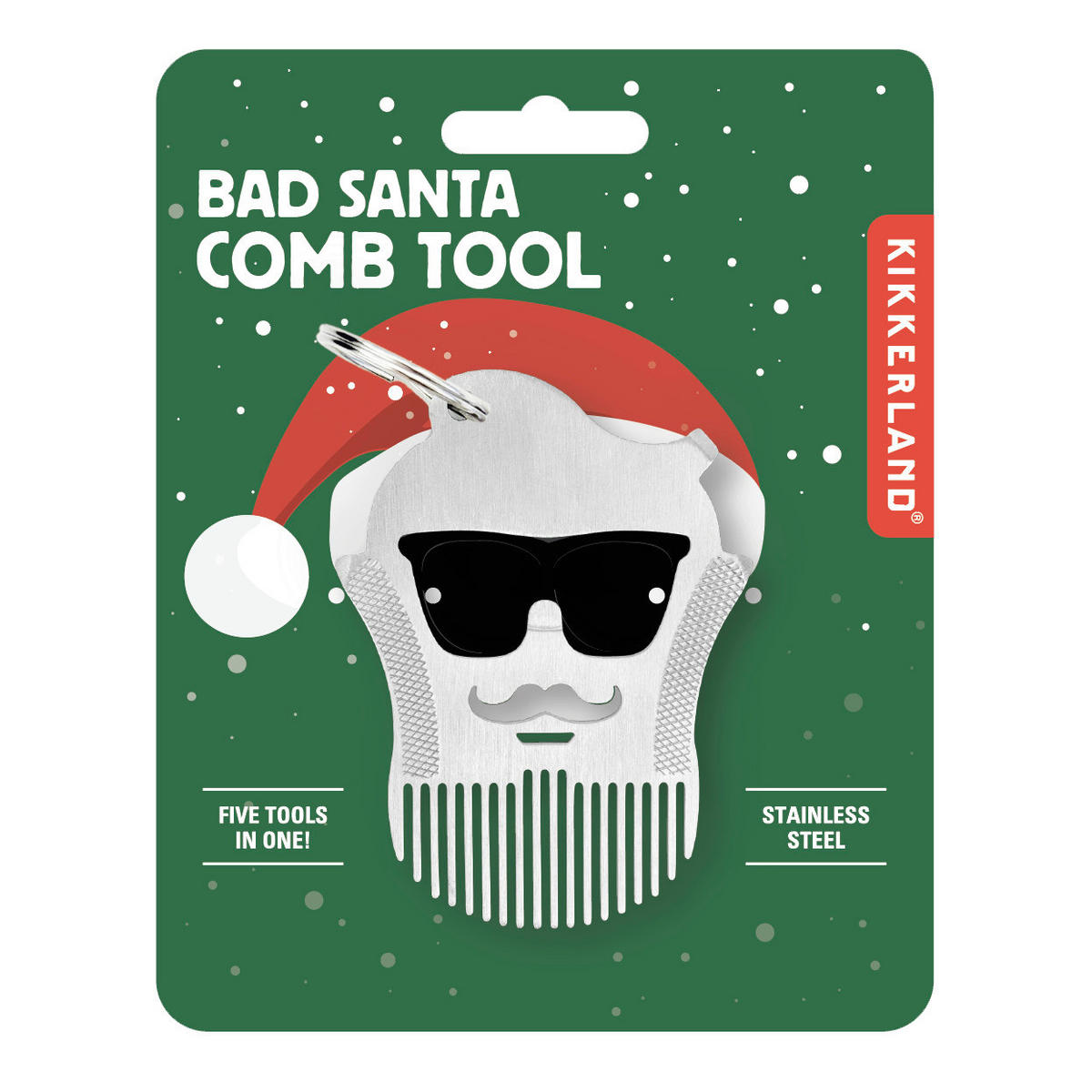 ČETKA ZA RAVNANJE KOSE - boje oplemenjenog čelika, Basics, metal (10/10/2cm) - Kikkerland