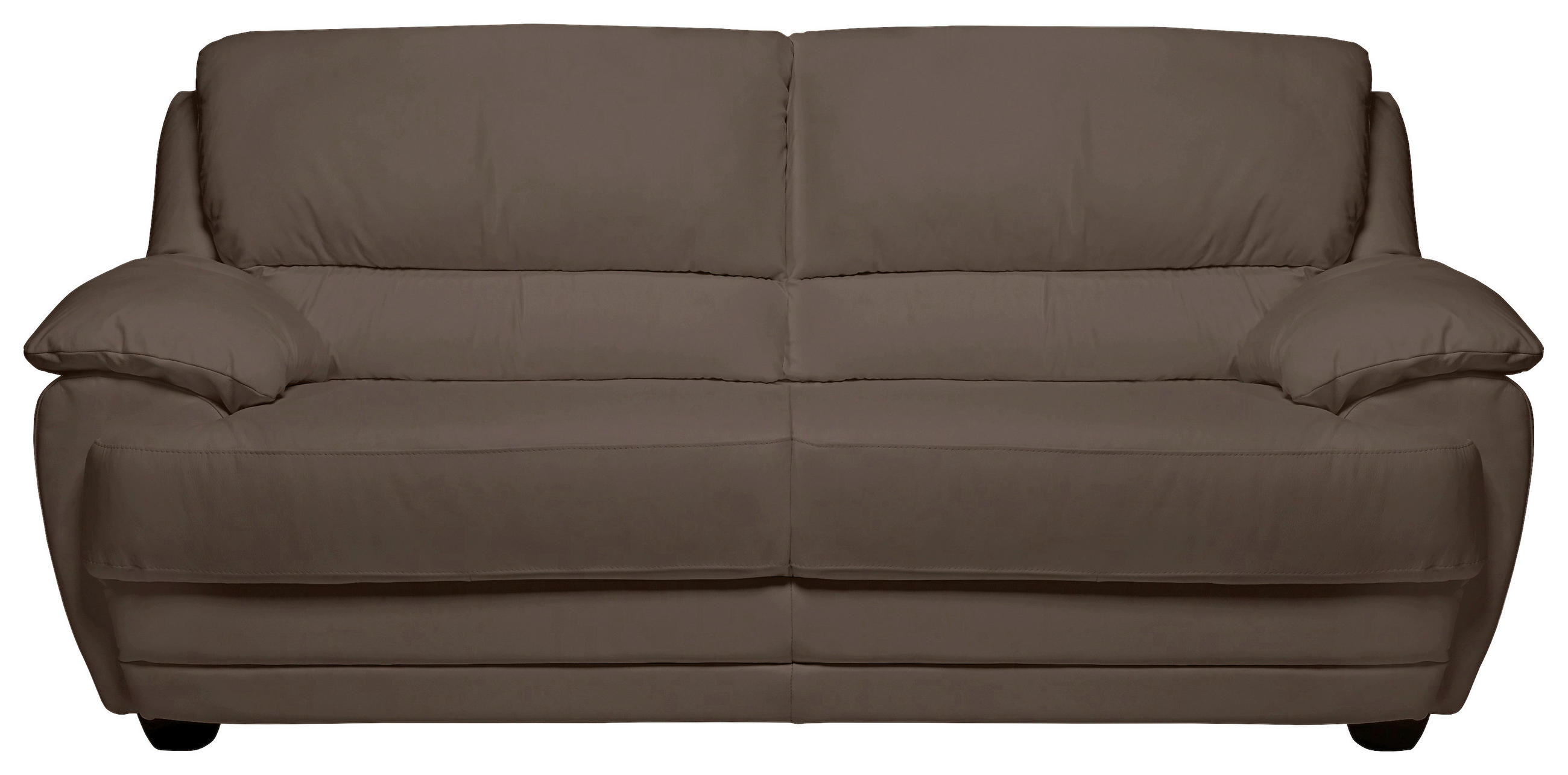 2-SITZER-SOFA Lederlook Braun  - Braun, Design, Kunststoff/Textil (209/97/100cm) - Livetastic