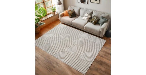 FLACHWEBETEPPICH 200/290 cm HELIX Creme  - Creme, Basics, Kunststoff/Textil (200/290cm) - Novel