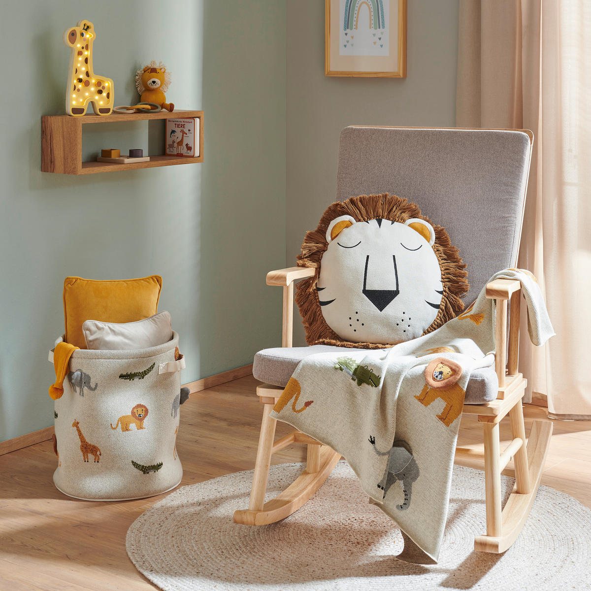 KINDERKISSEN  35/35 cm   - Creme, Trend, Textil (35/35cm) - Patinio
