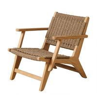 LOUNGESESSEL Teakfarben Teakholz vollmassiv  - Braun/Teakfarben, Natur, Holz/Kunststoff (68/70/75cm) - Gardenson