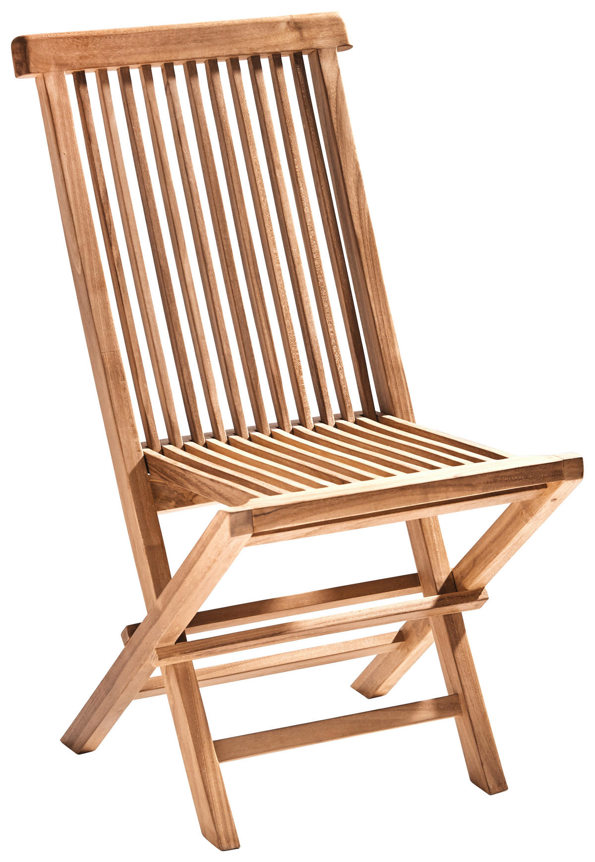 SCAUN PLIANT PENTRU GRĂDINĂ in lemn culoare lemn tec  - culoare lemn tec, Romantik / Landhaus, lemn (46,5/88/58,2cm) - Ambia Garden