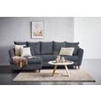 ECKSOFA in Webstoff Anthrazit  - Eichefarben/Anthrazit, KONVENTIONELL, Holz/Textil (284/162cm) - Carryhome