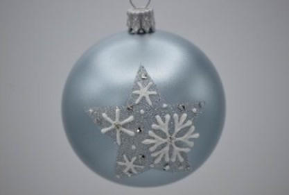 CHRISTBAUMKUGEL 7 cm  - Dunkelrot, Basics, Glas/Metall (7cm) - X-Mas