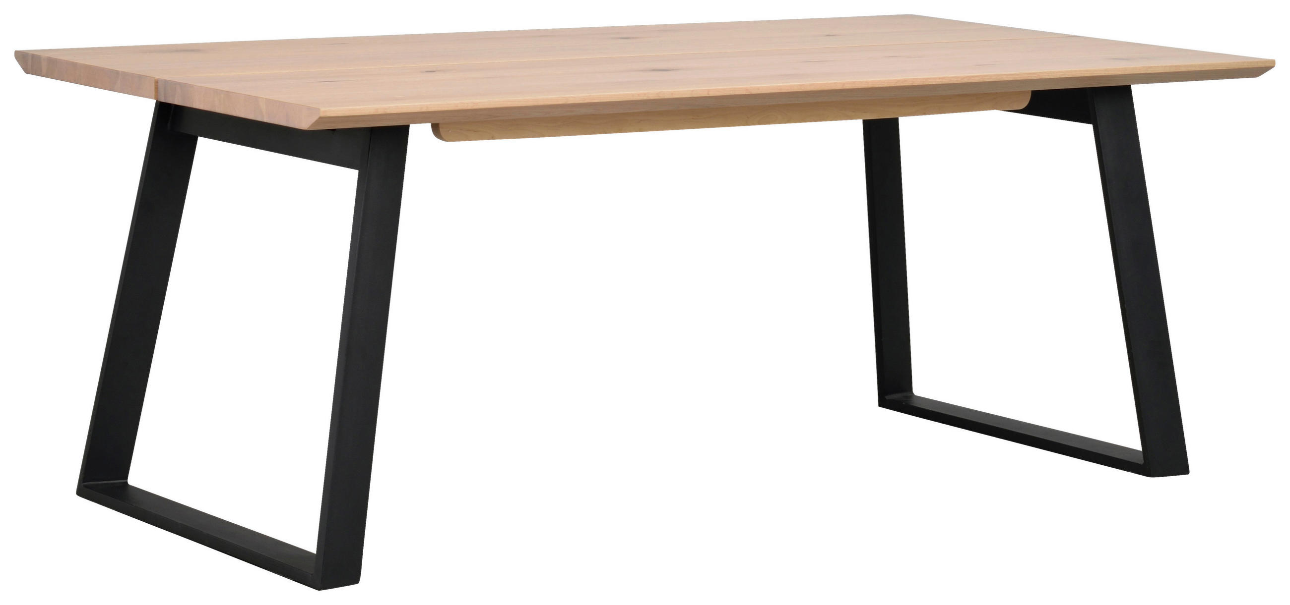 MATBORD i trä, metall 210/95/75 cm   - vit/svart, Design, metall/trä (210/95/75cm) - Rowico