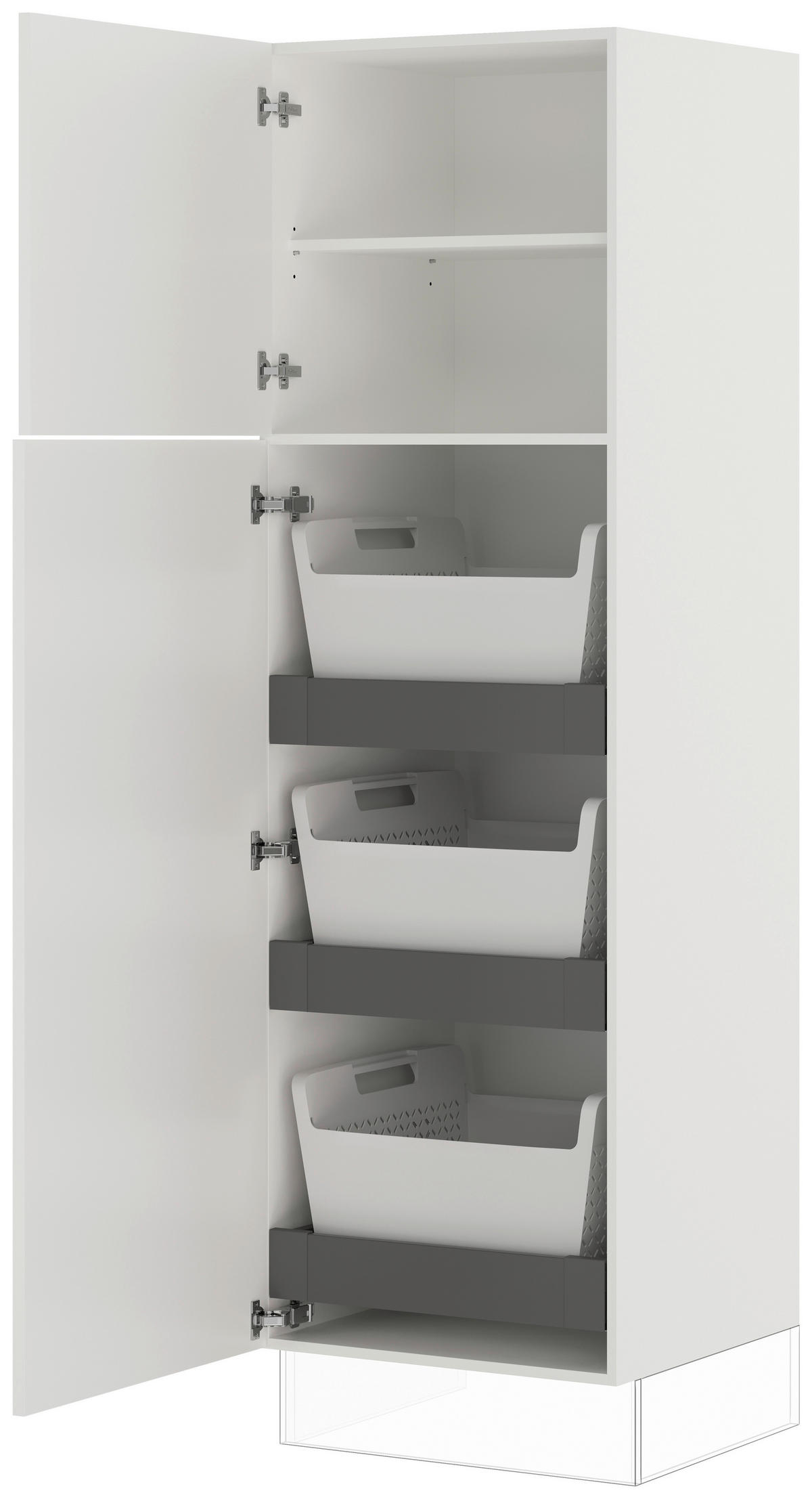 HAUSWIRTSCHAFTSRAUM  in Hellgrau  - Hellgrau, Basics, Holzwerkstoff (249,6cm) - Impuls
