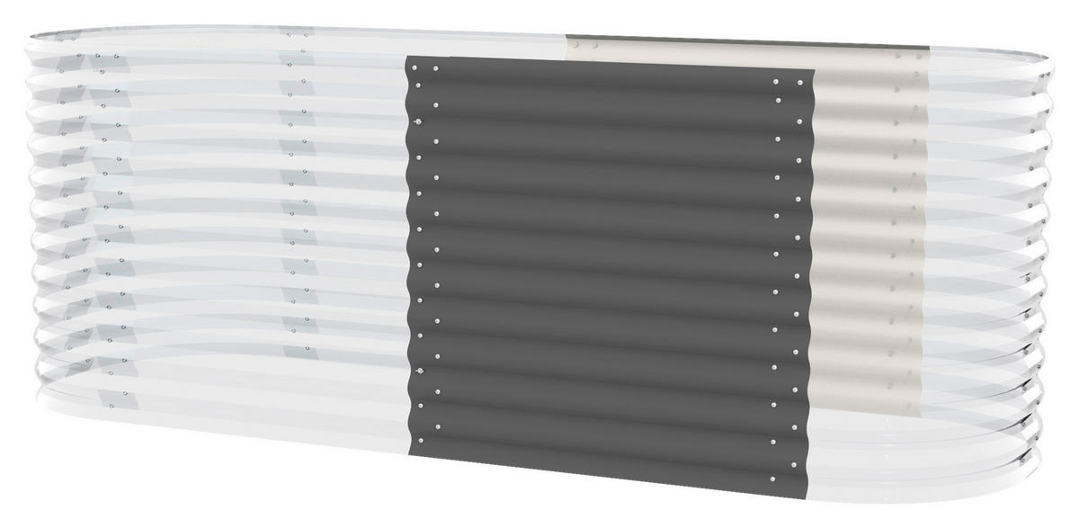 HOCHBEET-ERWEITERUNG 82,1/85,8/80 cm  - Grau, Basics, Metall (82,1/85,8/80cm)