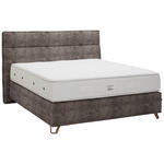 BOXSPRINGBETT 180/200 cm  in Braun  - Braun/Kupferfarben, KONVENTIONELL, Textil/Metall (180/200cm) - Ambiente