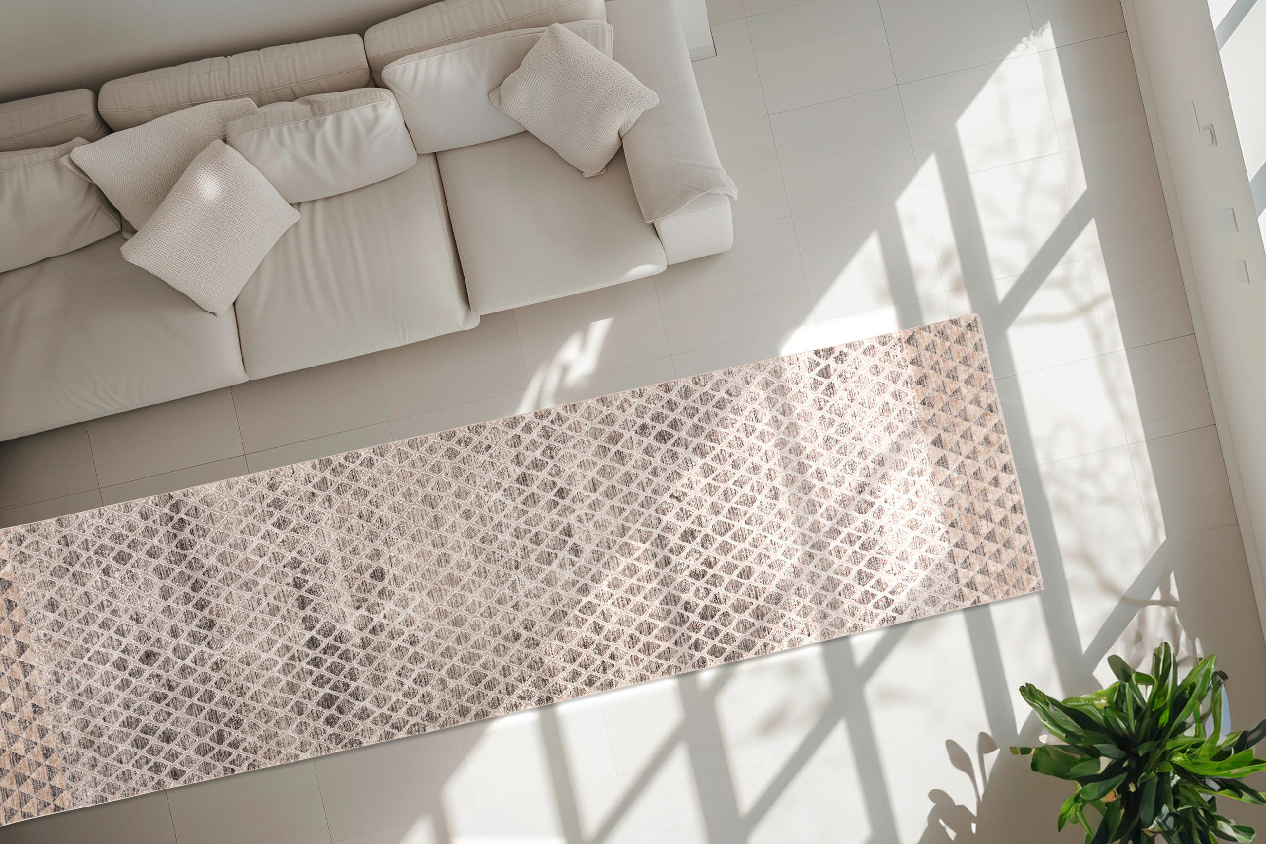 LÄUFER 80/300 cm My Bella  - Grau, Design, Textil (80/300cm) - Obsession