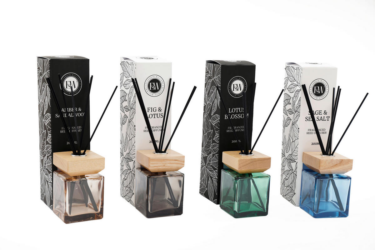 AROMAPÁLCÁK   - többszínű, Basics, Üveg/fa (7/26.5/7.4cm)