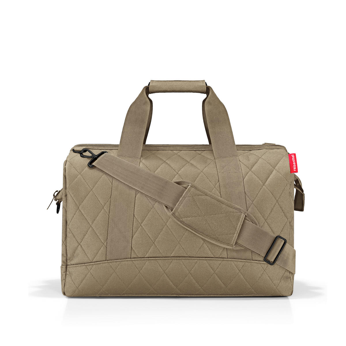 REISETASCHE Allrounder L rhombus olive  - Olivgrün, Basics, Textil (48/39,5/29cm) - Reisenthel