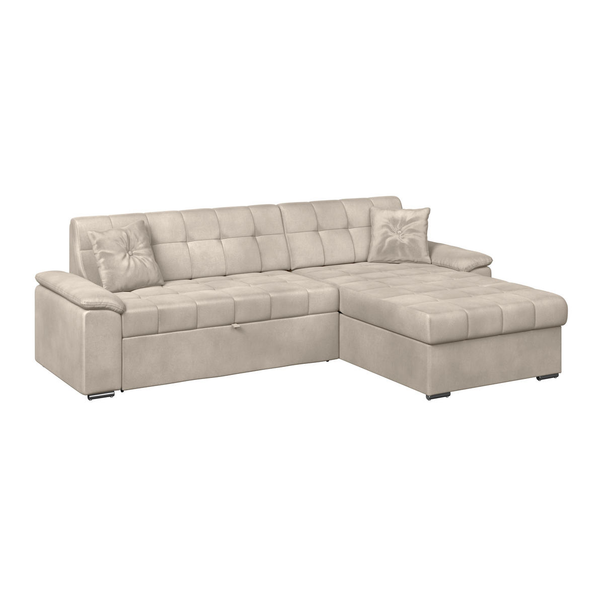 ECKSOFA Beige Zierkissen  - Beige, Trend, Textil (257/167cm) - Livetastic