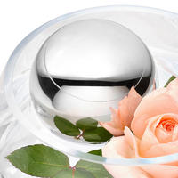 Dekokugel - Edelstahlfarben, Basics, Metall (9cm) - Ambia Home