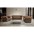 CHESTERFIELD-SESSEL - Wengefarben/Braun, LIFESTYLE, Holz/Textil (115/76,5/96cm) - Landscape