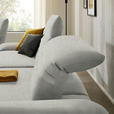 ECKSOFA  in Teddystoff Hellgrau  280/170-195 cm  - Hellgrau/Schwarz, Design, Textil/Metall (280/170-195cm) - Dieter Knoll