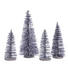 Dekoweihnachtsbäume 4er Set Lila - Lila, Kunststoff Dekoweihnachtsbäume 4er Set Lila - Lila, Kunststoff