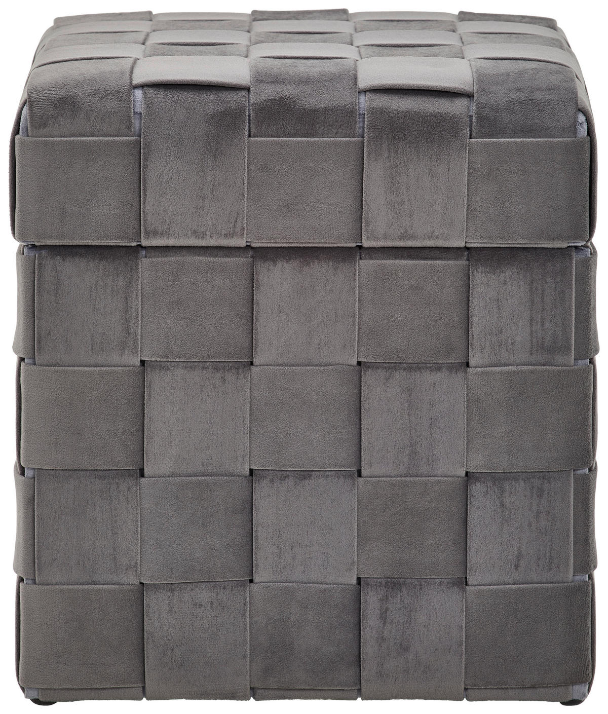 TABURE, tekstil, leseni material siva  - črna/siva, Trend, tekstil/leseni material (40/43/40cm) - Xora