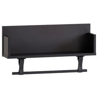 WANDREGAL Schwarz  - Schwarz, Design, Holzwerkstoff (59,8/315/135cm) - MID.YOU