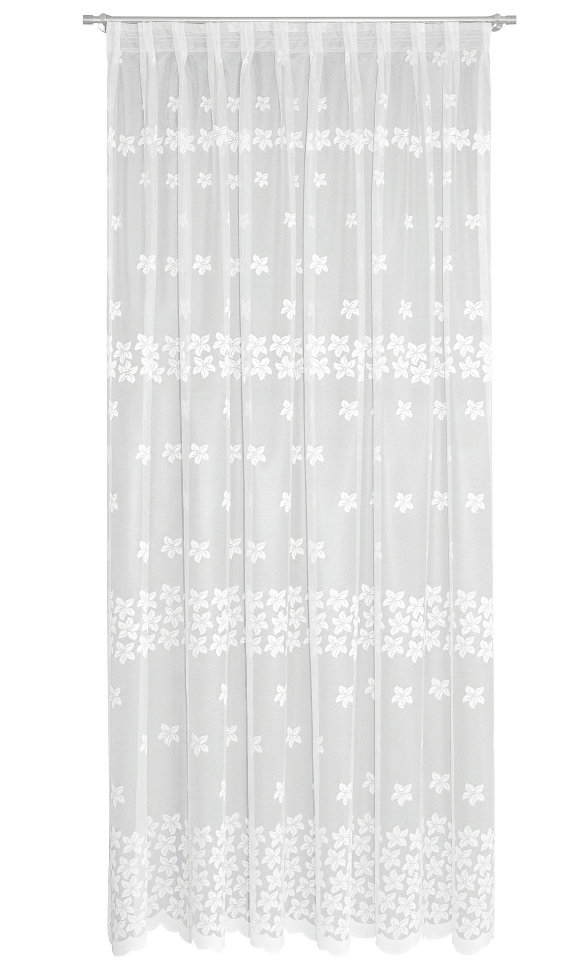 HÁLÓS FÜGGÖNY fm - fehér, Basics, textil (280cm)