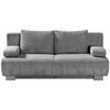 SCHLAFSOFA Cord Hellgrau  - Hellgrau, KONVENTIONELL, Textil/Metall (196/89/94cm) - Novel