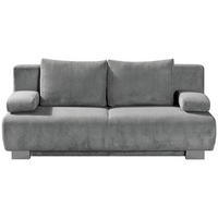 SCHLAFSOFA in Cord Hellgrau  - Hellgrau, KONVENTIONELL, Textil/Metall (196/89/94cm) - Novel