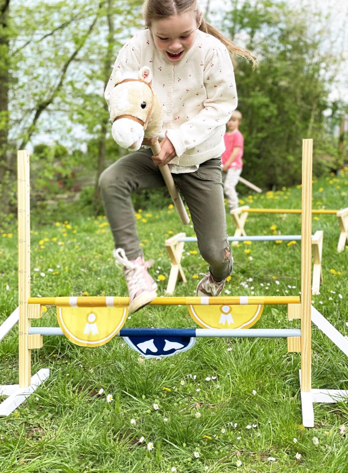 STECKENPFERD - Multicolor, Basics, Holz/Textil (23/80/11cm) - small foot