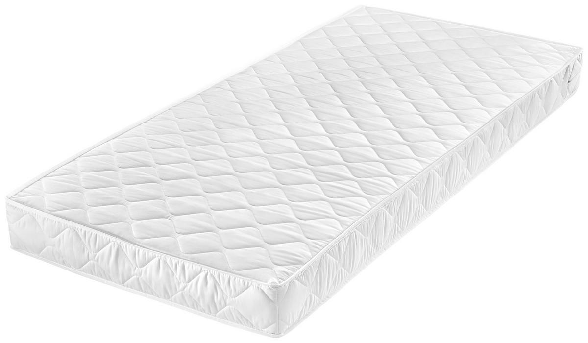 KOMFORTSCHAUMMATRATZE 90/200 cm Höhe ca. 15 cm  - Weiß, Basics, Textil (90/200cm) - Boxxx