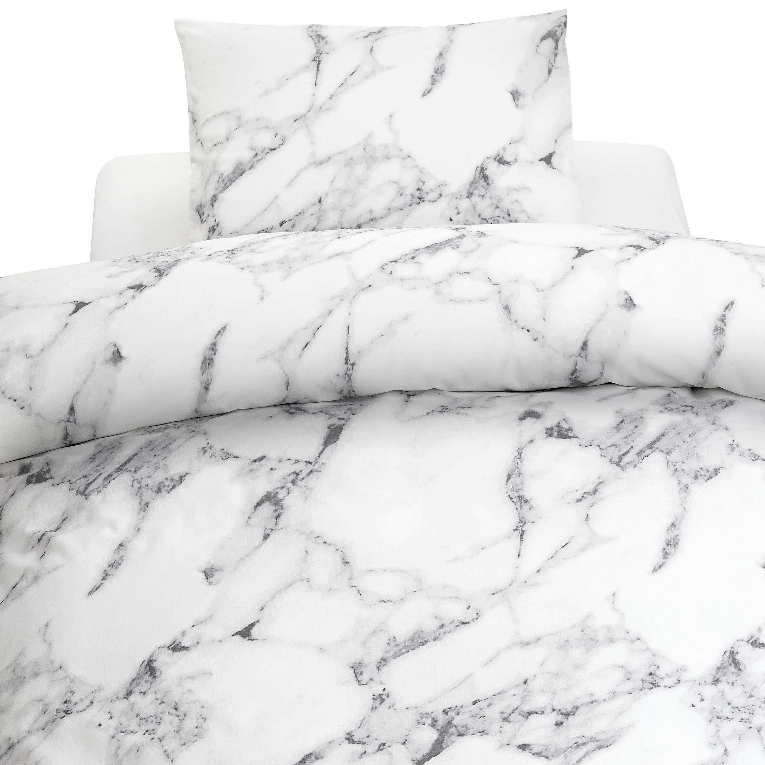 PÅSLAKANSET flatväv 220/210 cm  - vit/grå, Basics, textil (220/210cm)