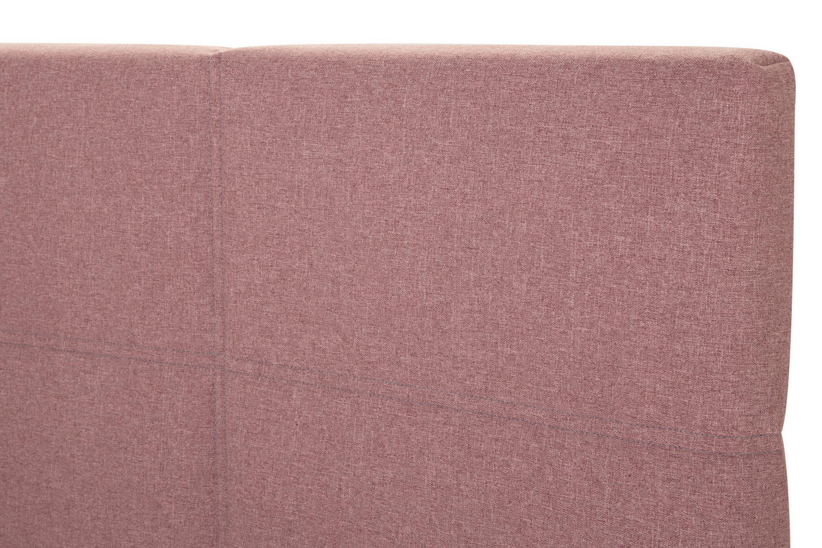 BOXSPRINGBETT 140/200 cm,  in Altrosa  - Schwarz/Altrosa, Design, Kunststoff/Textil (140/200cm) - Welnova
