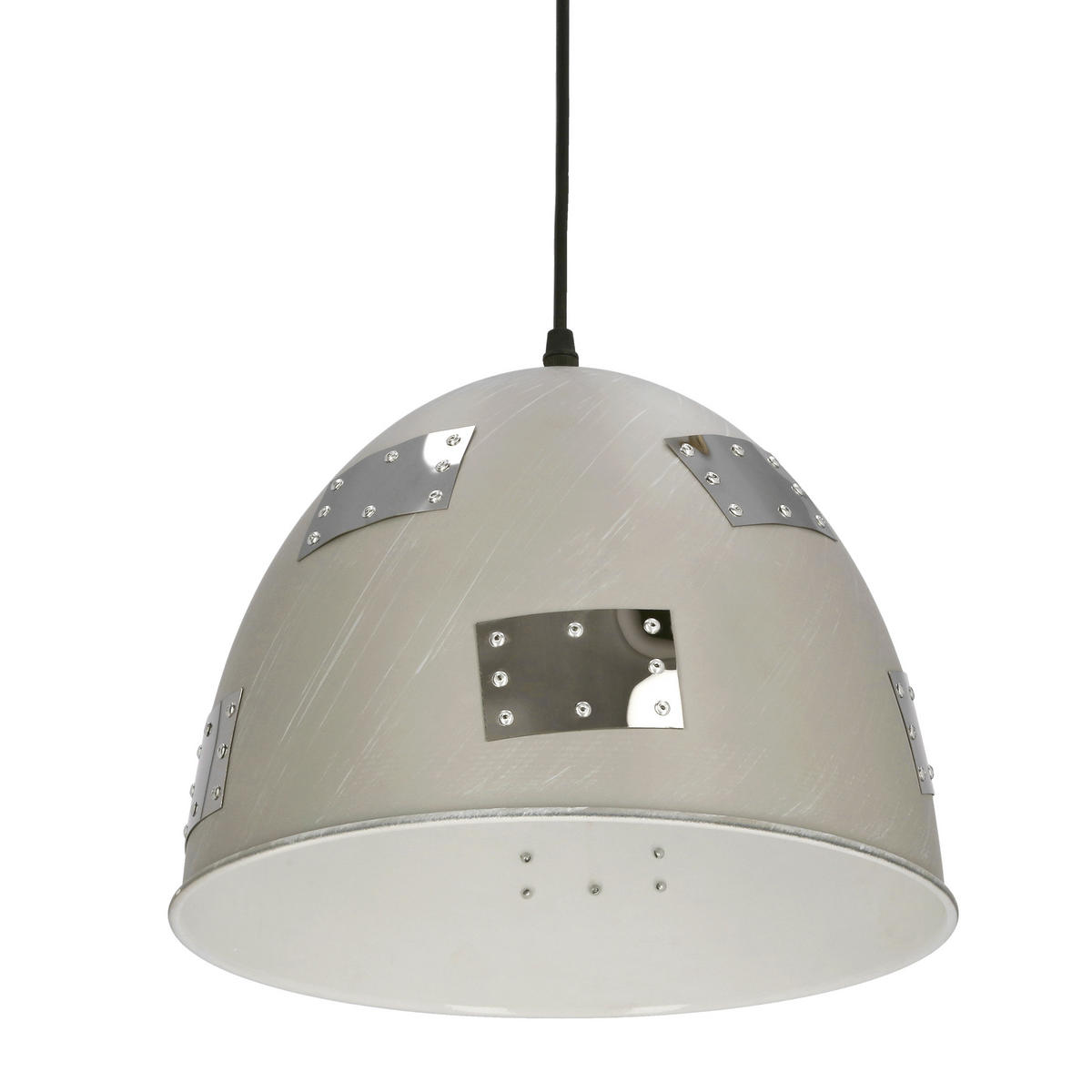 PENDELLEUCHTE Patch 30/30/135 cm   - Chromfarben/Grau, Design, Metall (30/30/135cm)