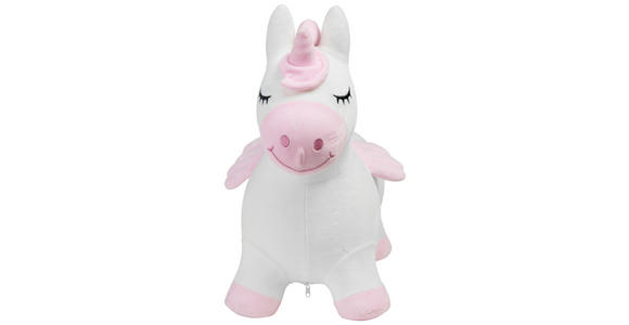 HÜPFTIER - Pink/Weiß, Basics, Kunststoff/Textil (58/28/57cm) - My Baby Lou