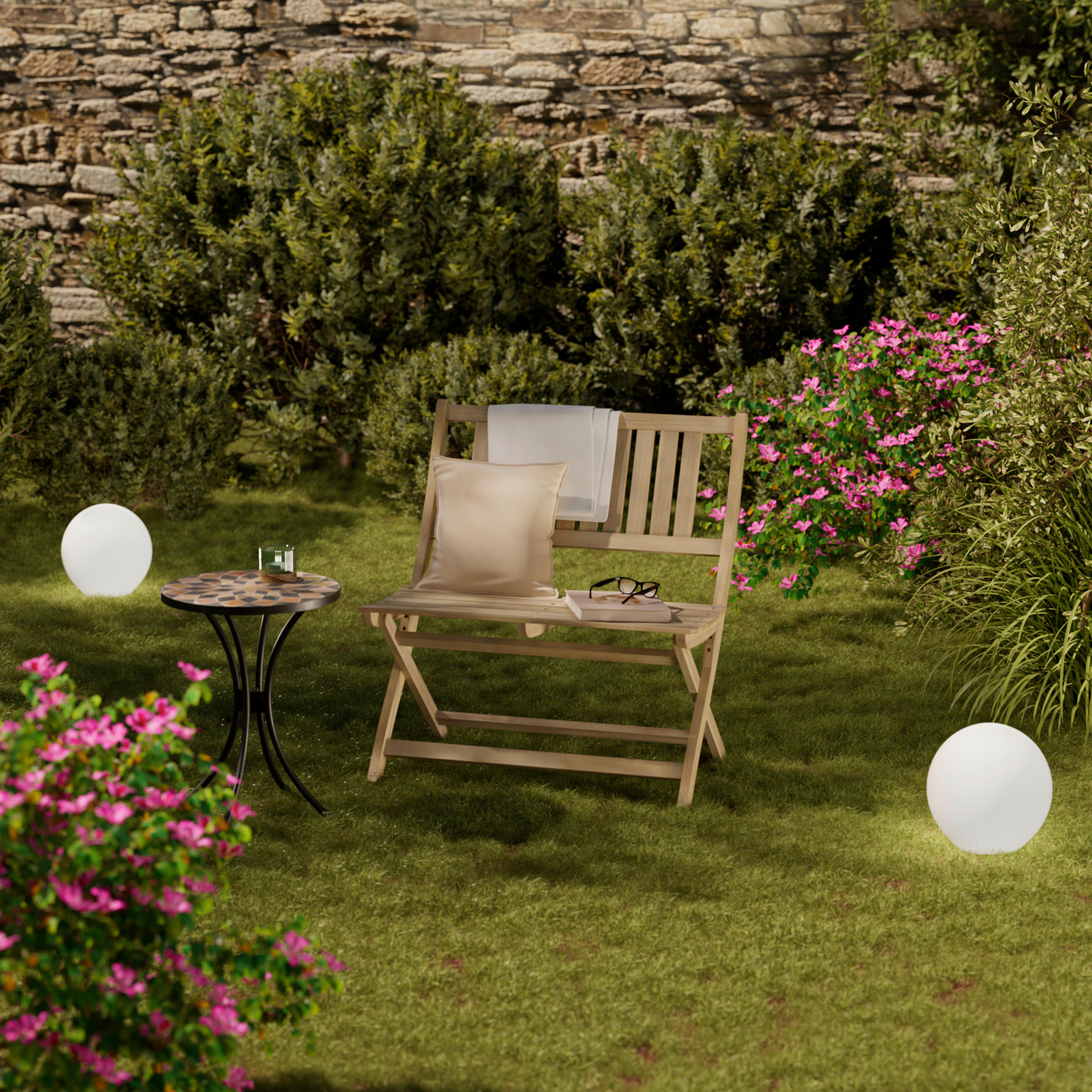 ZAHRADNÍ LAVICE dřevo - barvy akácie, Moderní, dřevo (80/86/54cm) - Gardenson