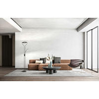 LED-STEHLEUCHTE  36/180 cm   - Sandfarben/Schwarz, Design, Glas/Metall (36/180cm) - Fischer & Honsel