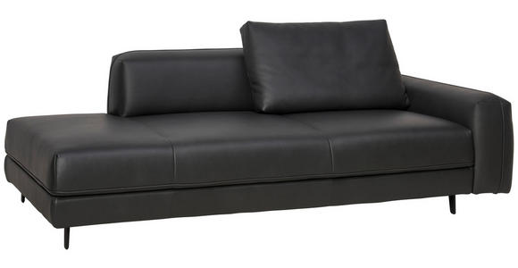 2,5-SITZER  in Echtleder Anthrazit   - Anthrazit, Design, Leder/Metall (226/70/109cm) - Johann Jakob
