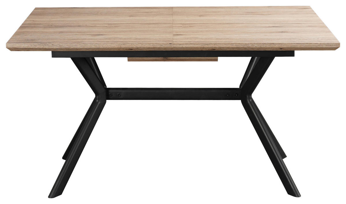STOL ZA BLAGOVAONICU  prirodne boje, crna  metal, drvni materijal      - prirodne boje/crna, Moderno, drvni materijal/metal (140/90/76cm) - MID.YOU