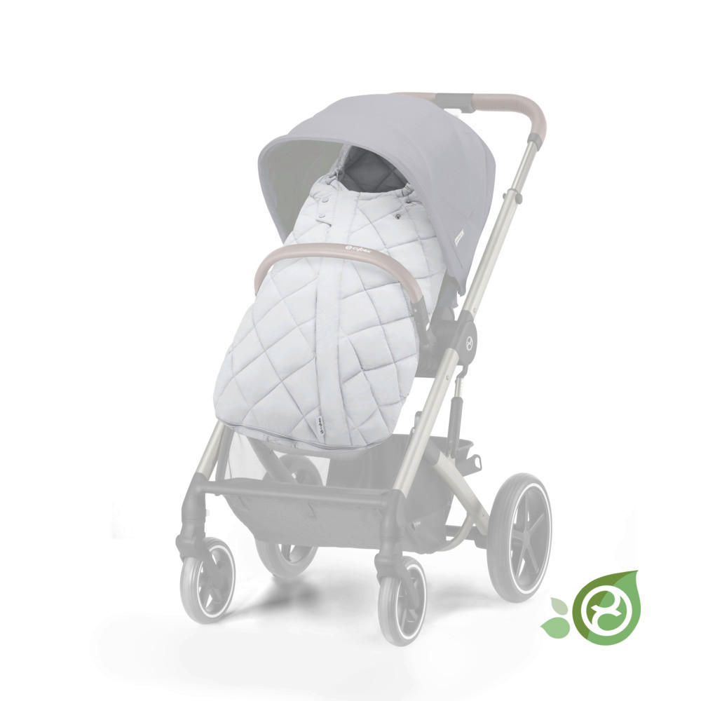 FUßSACK Snogga 2  - Hellgrau/Grau, Basics, Textil (90/50/20cm) - cybex GOLD