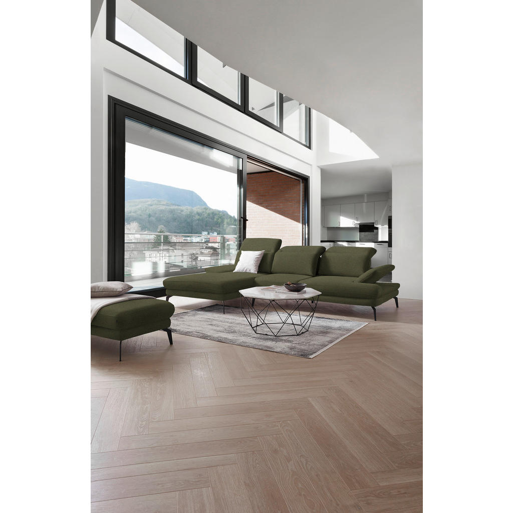 Thumbnail - Stylife Ecksofa, Grün, Textil, 4-Sitzer, Ottomane links, L-Form, 289x180 cm, Stoffauswahl, seitenverkehrt erhältlich, Ho...