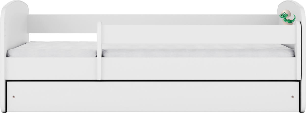 KINDER-/JUNIORBETT - Birkefarben/Weiß, MODERN, Holz/Holzwerkstoff (80/160cm) - MID.YOU