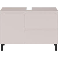 WASCHBECKENUNTERSCHRANK 80/56/34 cm  - Kaschmir/Schwarz, MODERN, Holzwerkstoff/Metall (80/56/34cm) - Germania