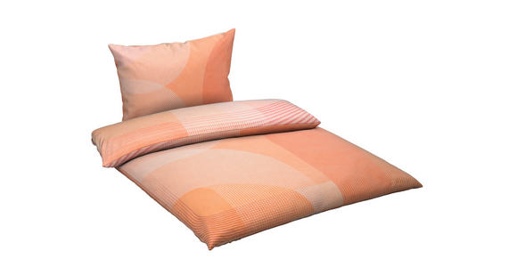 BETTWÄSCHE TANJA Satin 140/200 cm  - Aprikose, Design, Textil (140/200cm) - Novel
