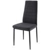 STOL, kovina, tekstil temno siva  - temno siva/črna, Design, kovina/tekstil (41/98/52cm) - Stylife