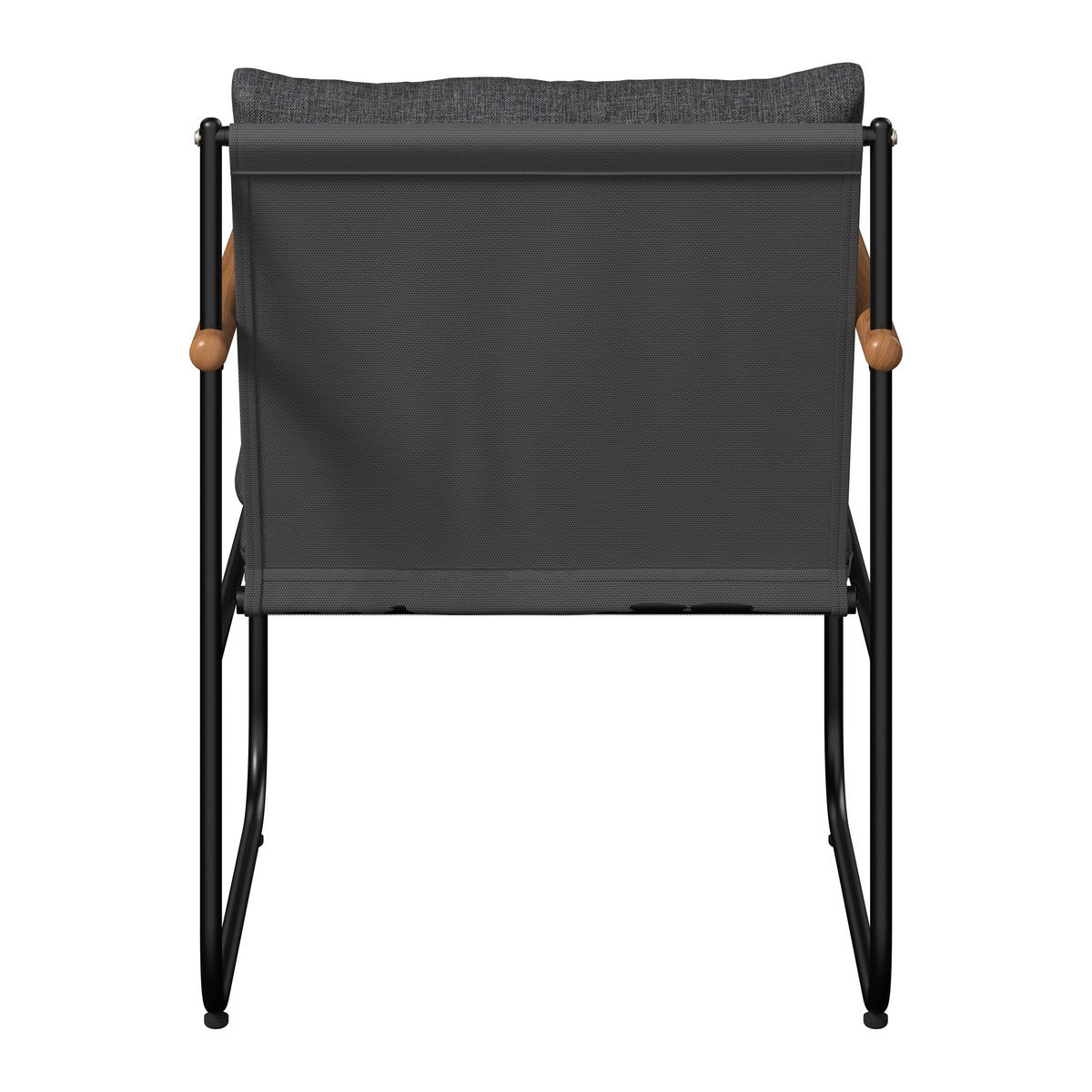 BALKONSET  3-teilig  - Anthrazit/Schwarz, MODERN, Glas/Textil (56/78/70cm) - Ambia Garden