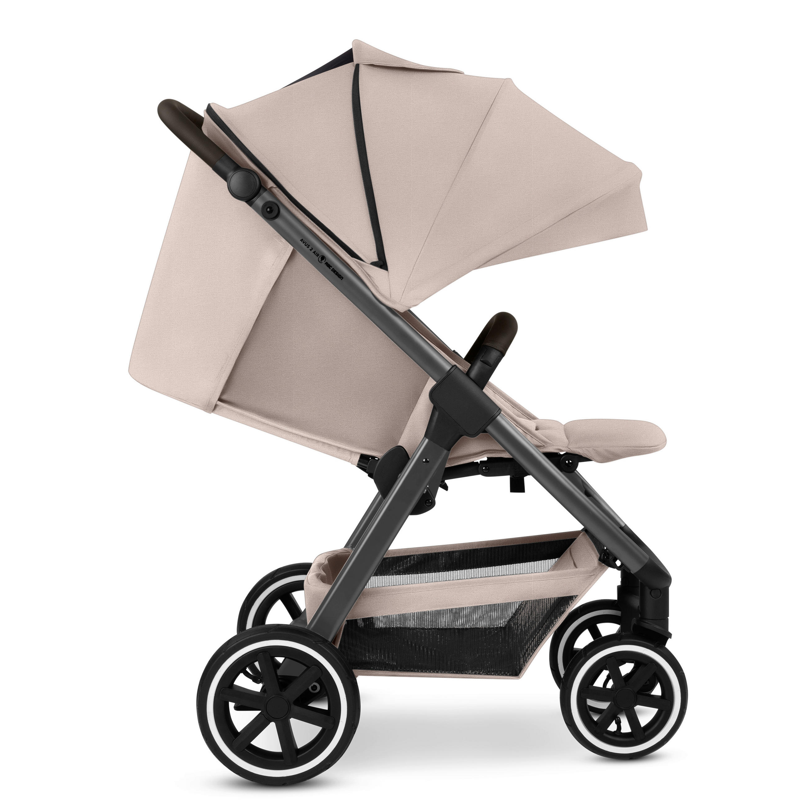 Thumbnail - ABC Design Buggy Avus 2 Air, Beige, Textil, 55.5x111x79.5 cm, EN 1888, UV 50+, Feststellbremse, Fußstütze abklappbar, Fe...