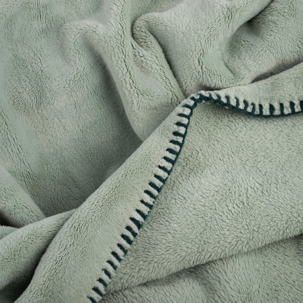 Thumbnail - Zoeppritz Decke, Mintgrün, Textil, 140x190 cm, Kettelrand, pflegeleicht, Wohntextilien, Decken, Kuscheldecken