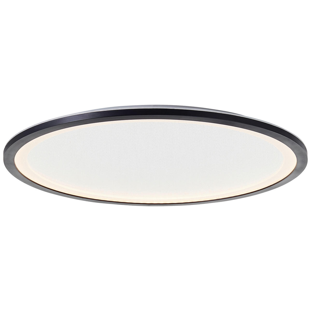 LED PLAFONJERA - bela/crna, Dizajnerski, plastika (50/3cm)